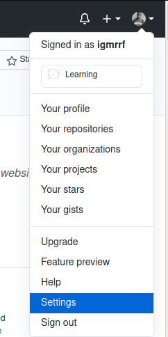 Settings Page