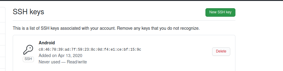 Settings Page